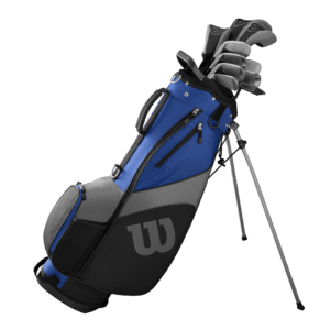 Wilson - 1200 TPX Graphite Golf Package Set with 10 Clubs and Bag - Blue