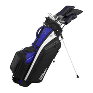Wilson - PlayerFit Left-Handed Steel Complete Golf Set– Stand Bag